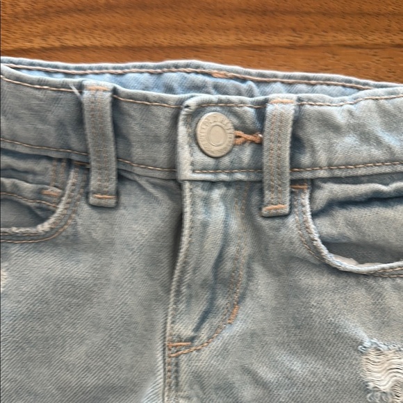 Old Navy Blue Distressed Denim Shorts - Picture 5 of 6